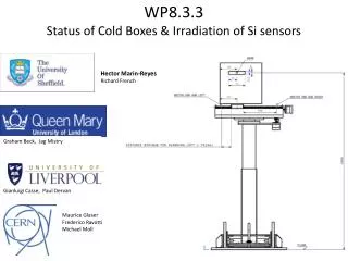 WP8.3.3 Status of Cold Boxes &amp; Irradiation of Si sensors