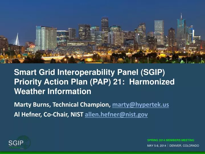 smart grid interoperability panel sgip priority action plan pap 21 harmonized weather information