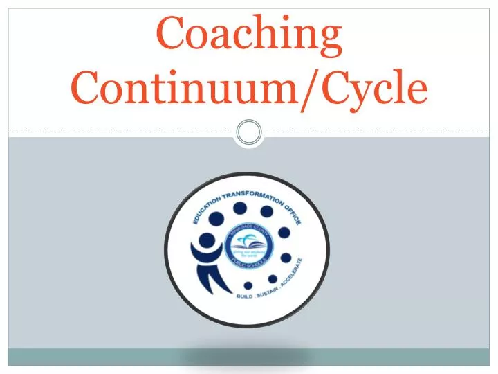 coaching continuum cycle