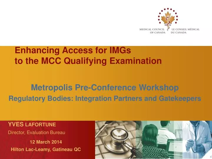 enhancing access for imgs to the mcc qualifying examination