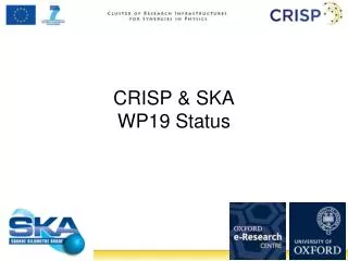 CRISP &amp; SKA WP19 Status