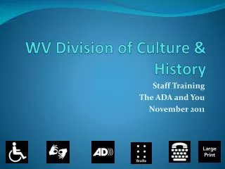 WV Division of Culture &amp; History