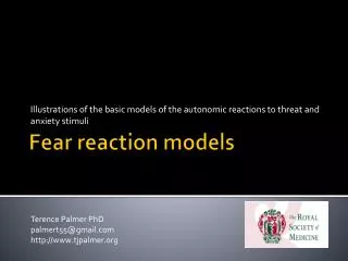 Fear reaction models
