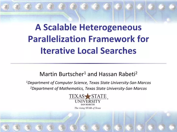 a scalable heterogeneous parallelization framework for iterative local searches