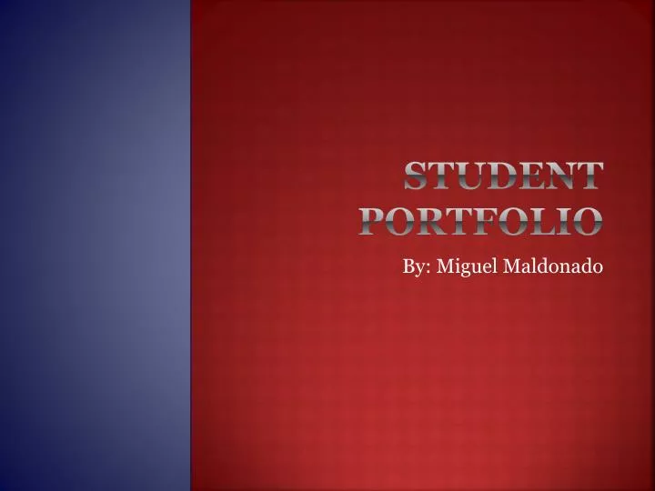student portfolio