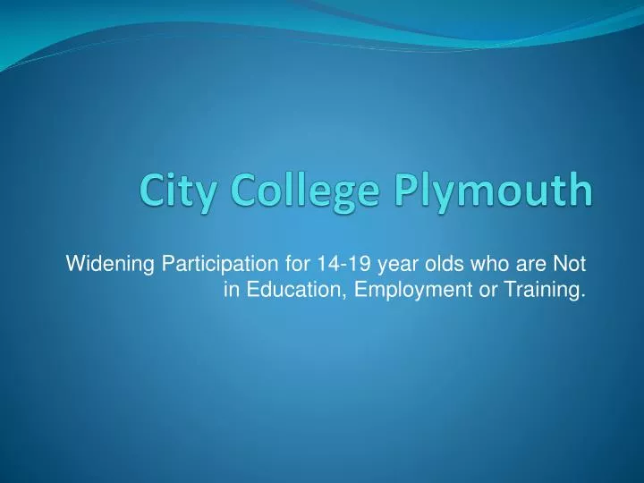 city college plymouth