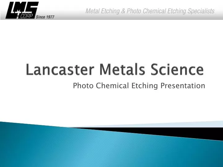 lancaster metals science