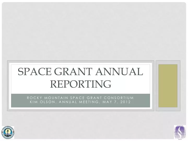 space grant annual reporting