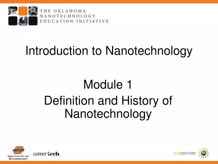 introduction to nanotechnology