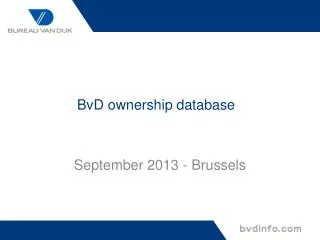BvD ownership database