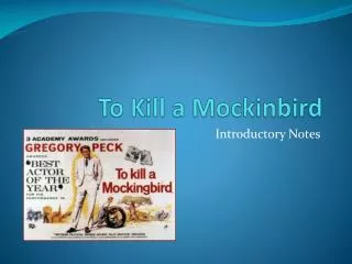 To Kill a Mockinbird