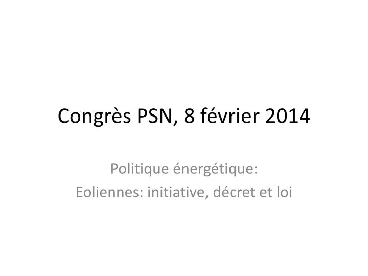 congr s psn 8 f vrier 2014