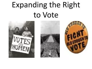 expanding the right to vote