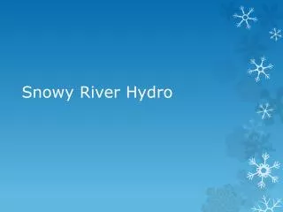 Snowy River Hydro