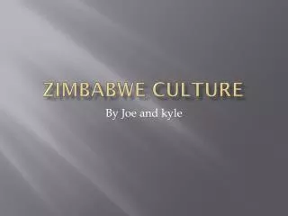 Zimbabwe culture