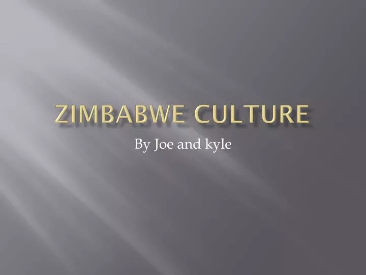 zimbabwe culture
