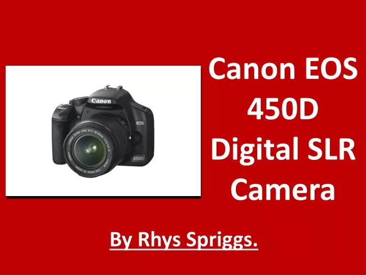 canon eos 450d digital slr camera