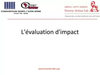 l valuation d impact