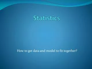 Statistics