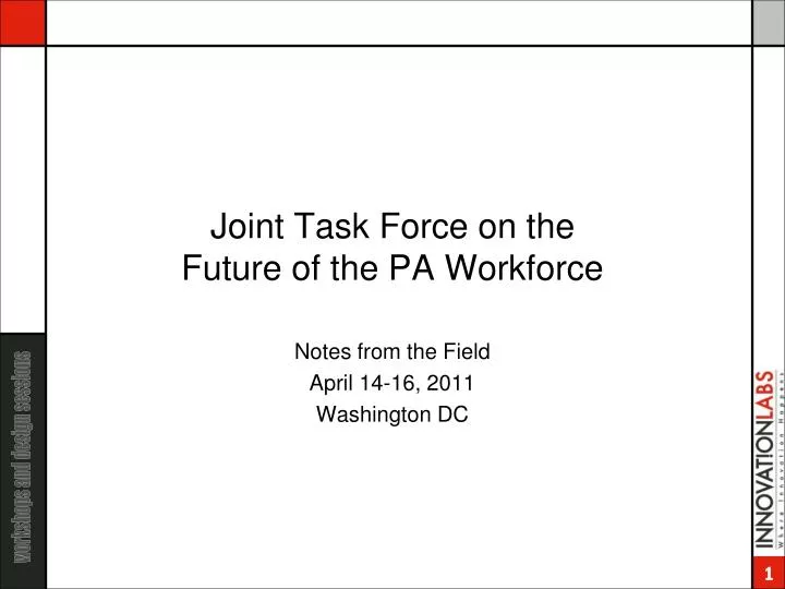 joint task force on the future of the pa workforce