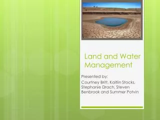 Land and Water Management