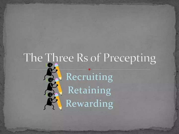 the three rs of precepting