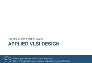 Applied VLSI Design