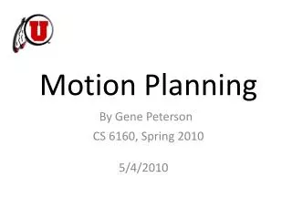 Motion Planning