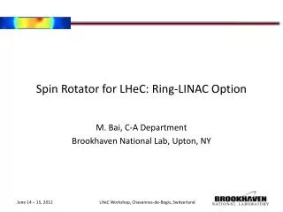 Spin Rotator for LHeC : Ring-LINAC Option