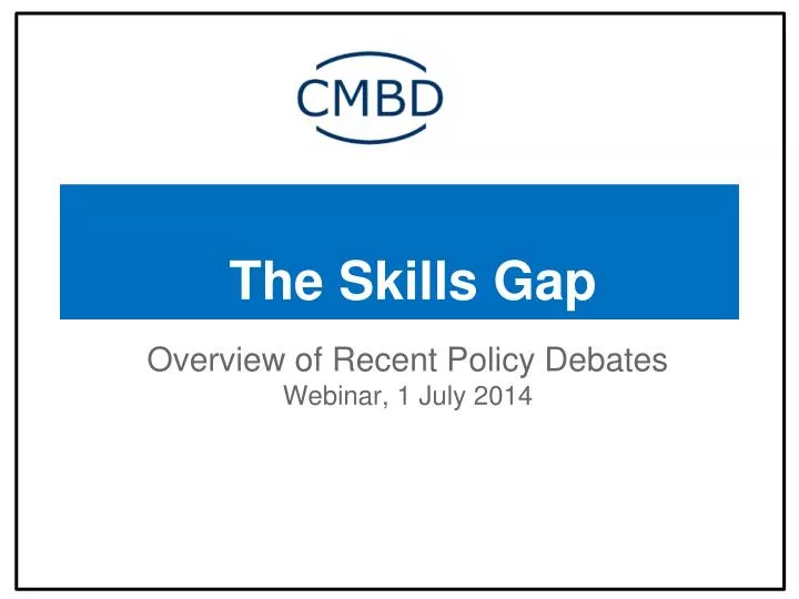 the skills gap