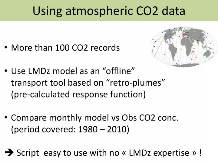 using atmospheric co2 data