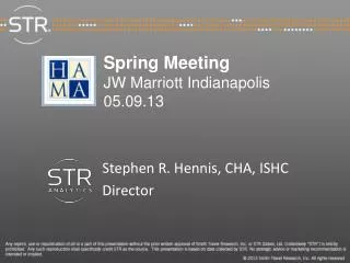 Spring Meeting JW Marriott Indianapolis 05.09.13