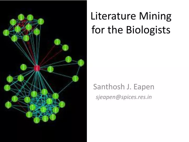literature mining for the biologists