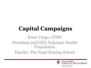 Capital Campaigns