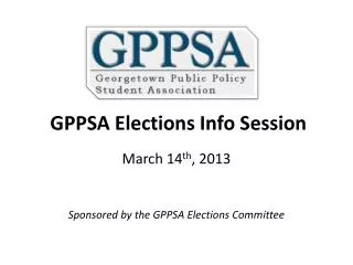 GPPSA Elections Info Session