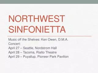 Northwest Sinfonietta