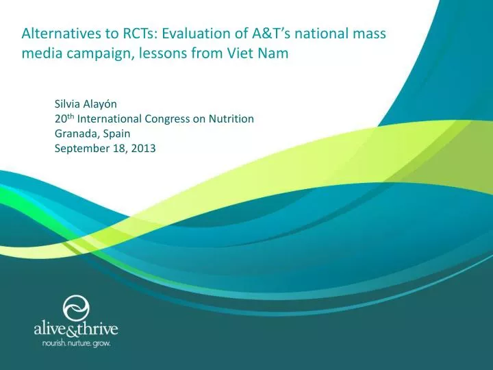 alternatives to rcts evaluation of a t s national mass media campaign lessons from viet nam