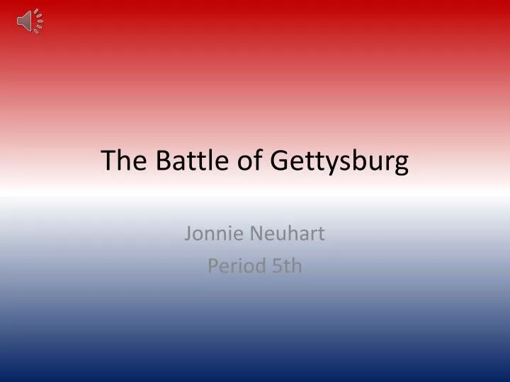 the battle of gettysburg