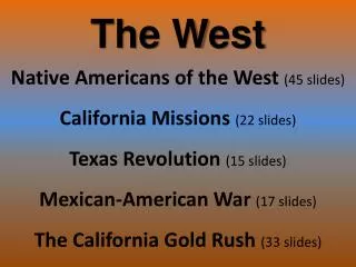 the west