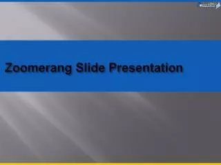 Zoomerang Slide Presentation