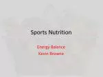 Sports Nutrition - slide 1