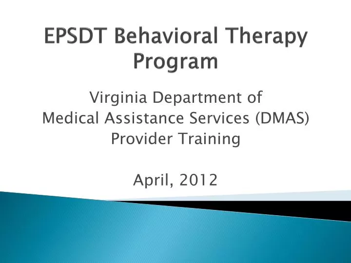 epsdt behavioral therapy program