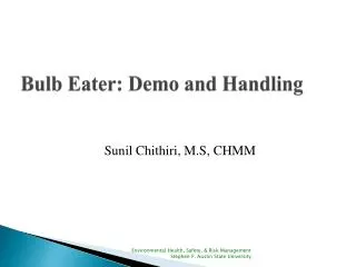 Bulb Eater: Demo and Handling