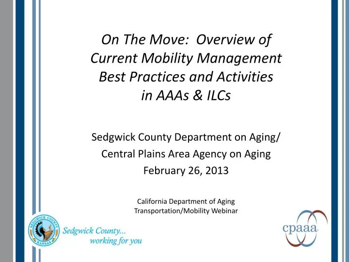on the move overview of current mobility management best practices and activities in aaas ilcs