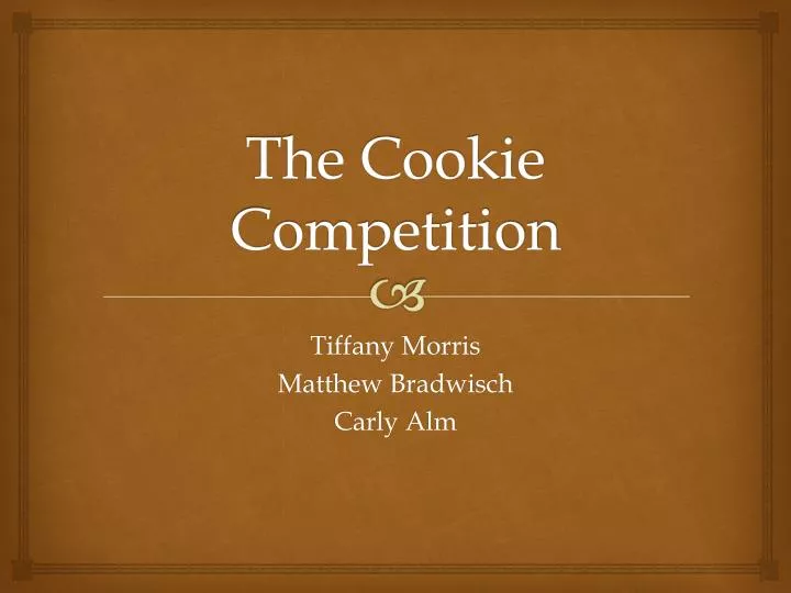 the cookie competition