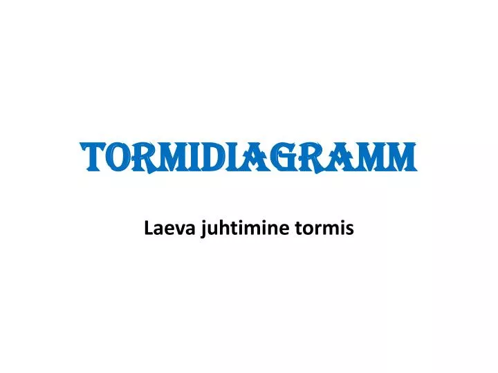 tormidiagramm