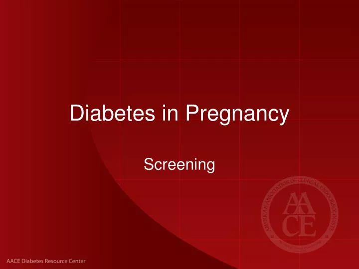 diabetes in pregnancy