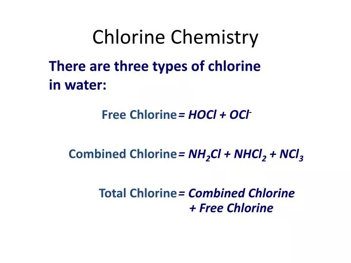 chlorine chemistry