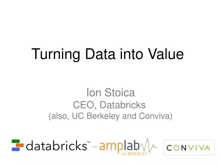 turning data into value