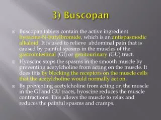 3) Buscopan